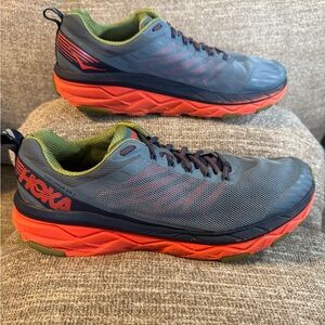 Hoka One One Challenger ATR 5 trail running shoe Size 13 Stormy Weather